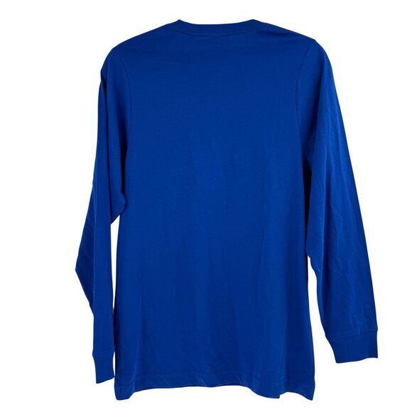 Long Sleeve Blue T-Shirt S Make Market Cotton Adult - Picture 2 of 7